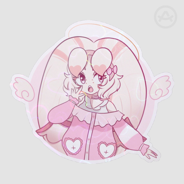 Molly tenshi kawaii sticker - hazbin hotel