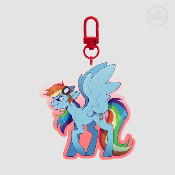 Rainbow Dash Keychain