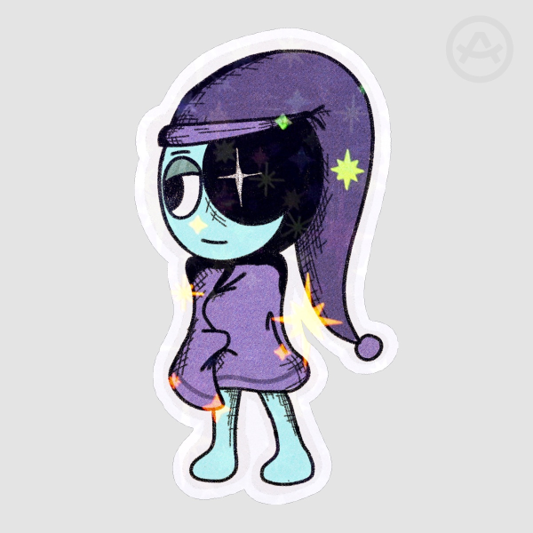 Astro holo star sticker