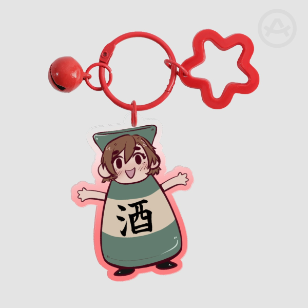 Vocaloid MEIKO Sake Colored Edge Acrylic Keychain