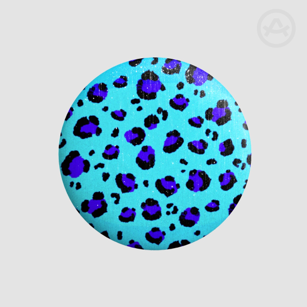 Electric Bue Cheetah Print - Scenecore (Button Pins)