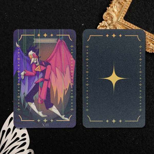 Spamton Hanging Man Tarot Card