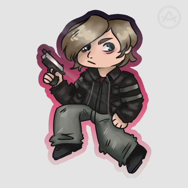 Leon Kennedy Resident Evil 6 Sticker