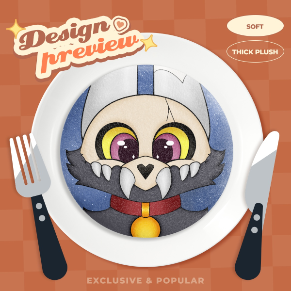 King Plush Button