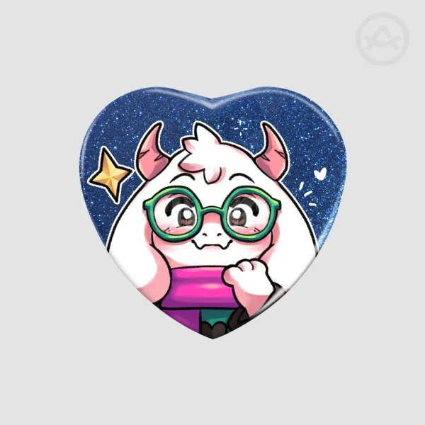 Ralse Heart Shape Badges