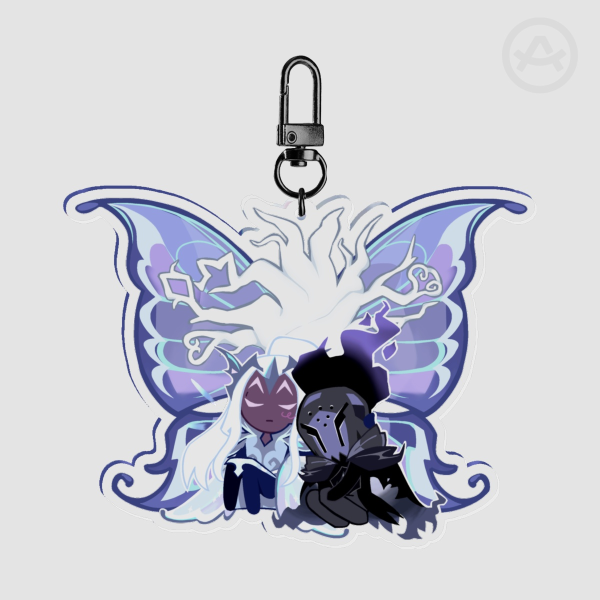 ( Cookie Run Kingdom ) Eldersalt ( Silent Salt Cookie & Elder Faerie Cookie ) Acrylic Keychain