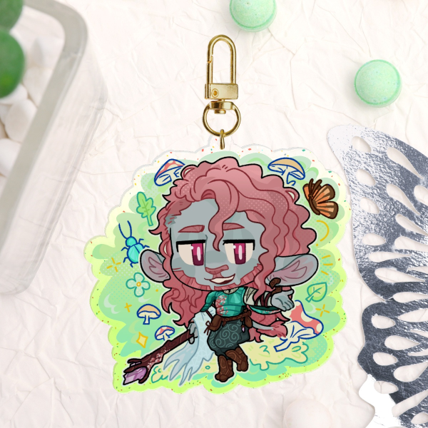 Caduceus Keychain