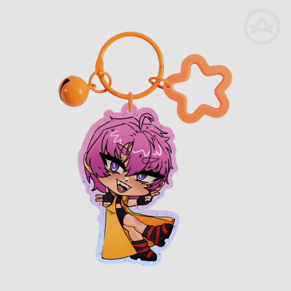Gravitation Shuichi Shindou Glitter Colored Edge Acrylic Keychain
