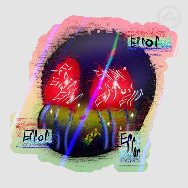 Glitchy Boi Error Sans Sticker
