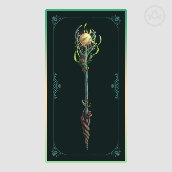 Ocean Fantasy Staff Sticker - Rectangle