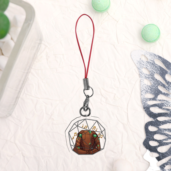 Rocky Phone Charm Keychain