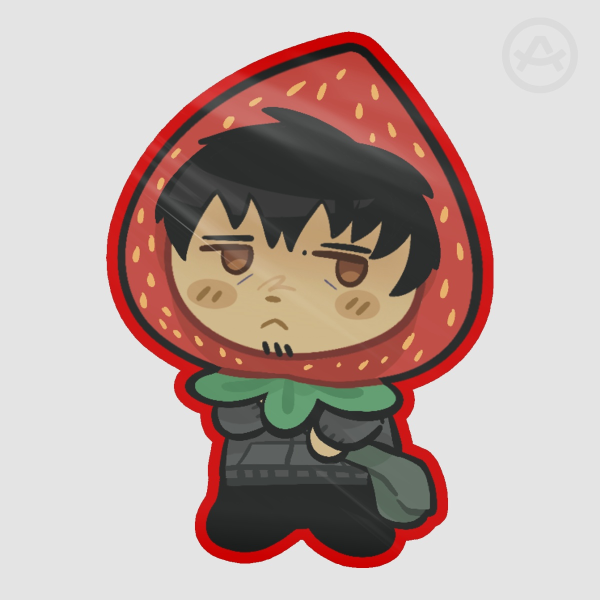 Simon Strawberry Sticker