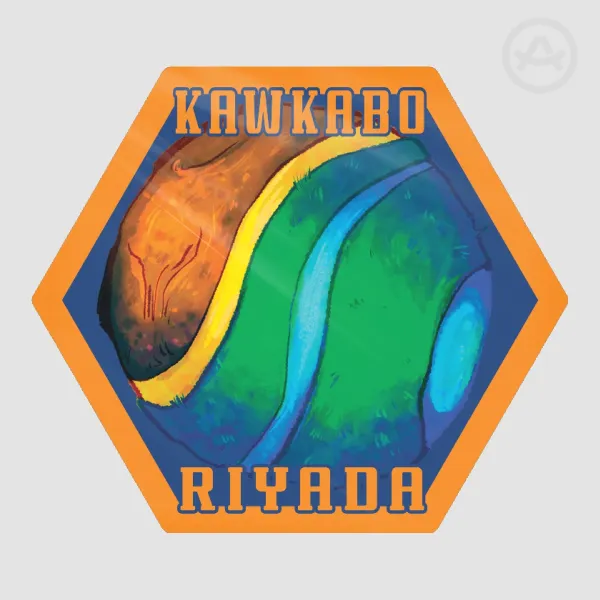 Kawkabo Riyada - Hexagon Sticker