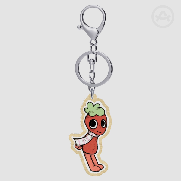 Sprout Wooden Keychain