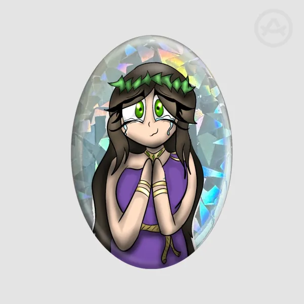 Penelope oval pin