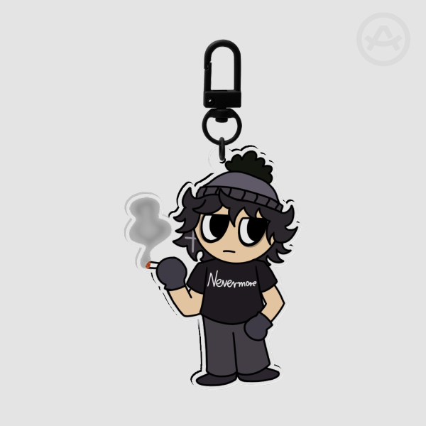 Goth Stan/Raven keychain