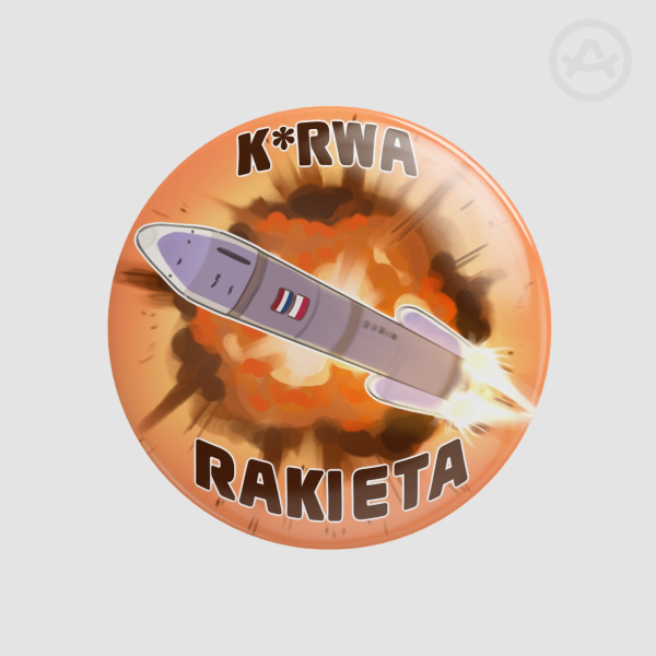 K*rwa Rakieta Button Pin [QSMP 2]
