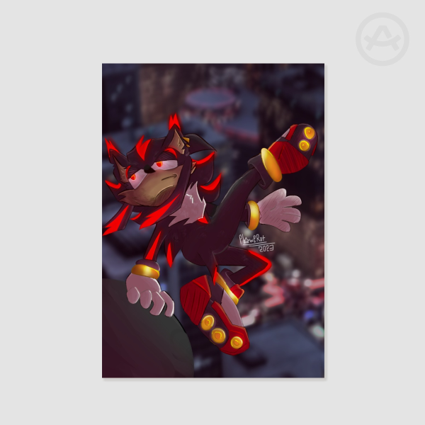 Shadow the hedgehog print