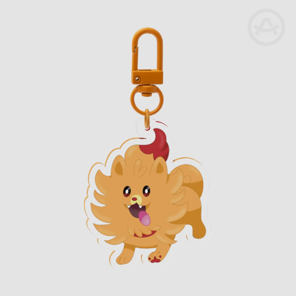 Pombon Clear Acrylic Keychain