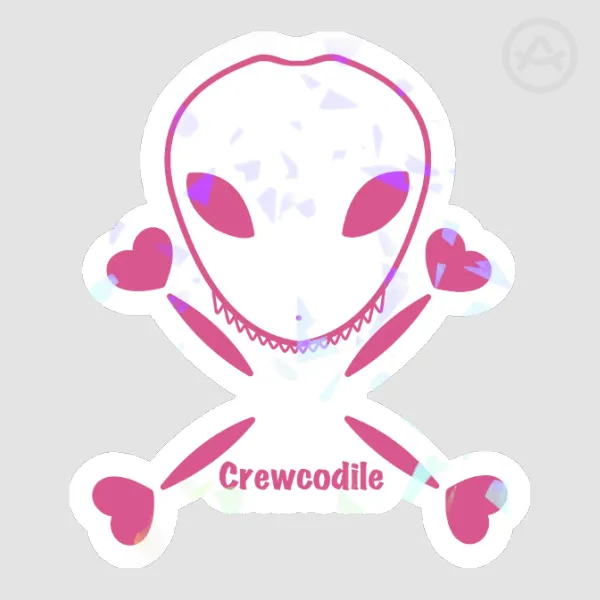 Crewcodile Sticker