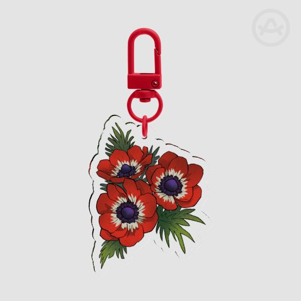 Anemona Flower Keychain