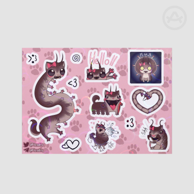 Coated Paper Stickers Sheet