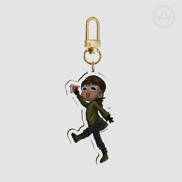 The Riddler with letter Keychain