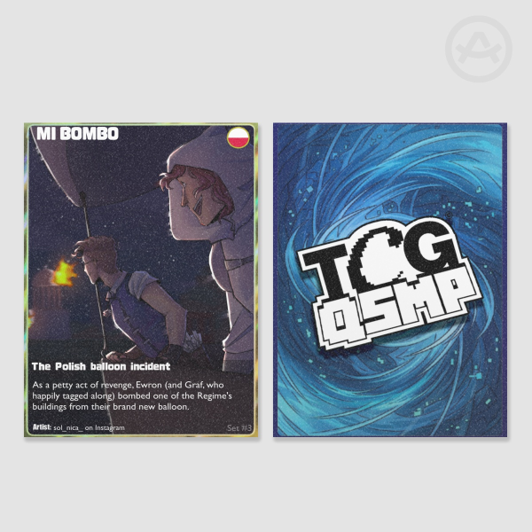 Mi Bombo Holographic Photocard [QSMP 2 TCG]