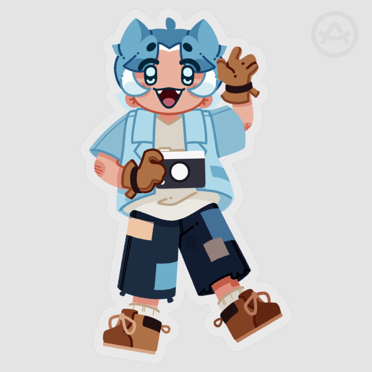 Hachiware Gijinka Sticker