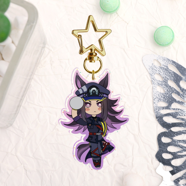 Glitter Acrylic Keychains: Fenomeno Umamusume