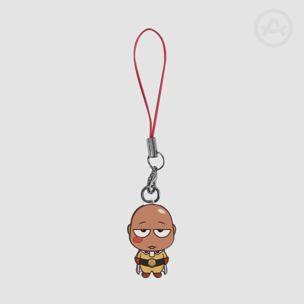 Tiny Saitama phone charm