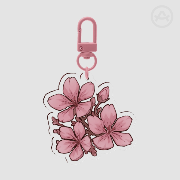Sakura Flower Keychain