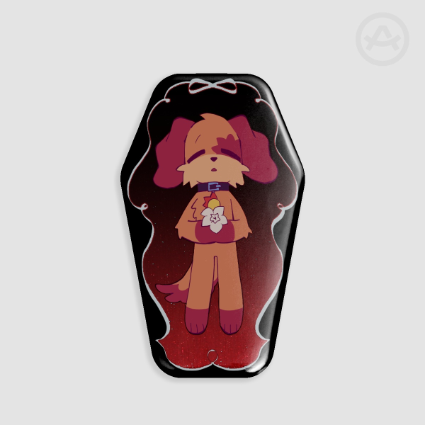 DogDay | Coffin Shape Holographic Badge
