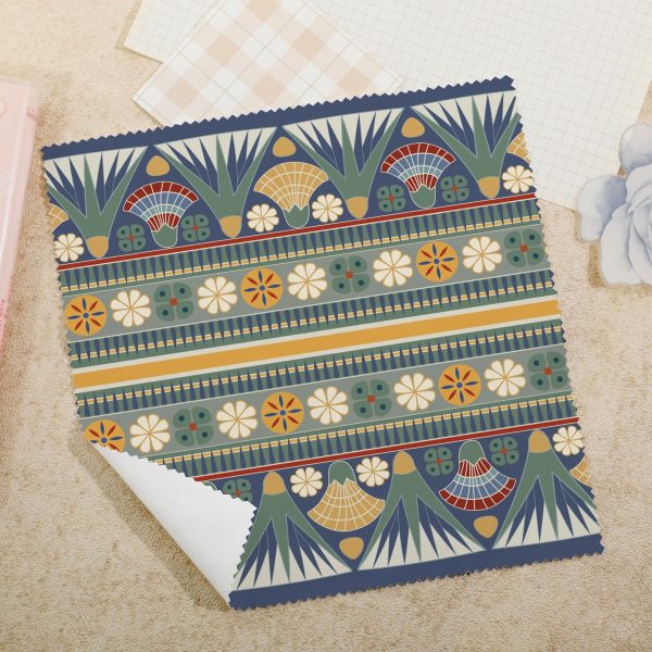 Classic Ancient Egyptian floral Glasses cleaning Cloth