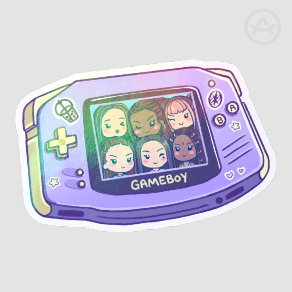 KATS EYE Gameboy Rainbow Holo Sticker