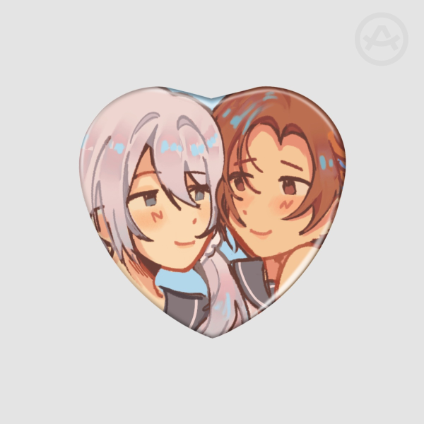 Kanaena Holographic Heart Badge