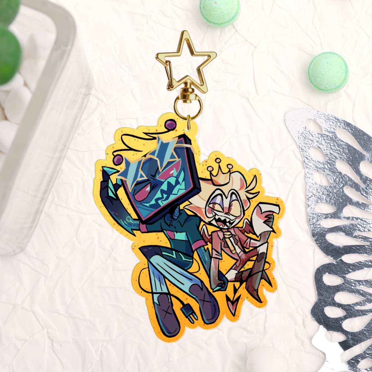It’s A King Thing (StaticApple Sitcom AU) Off-Air Keychain