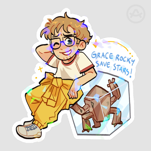 Grace and Rocky Sticker