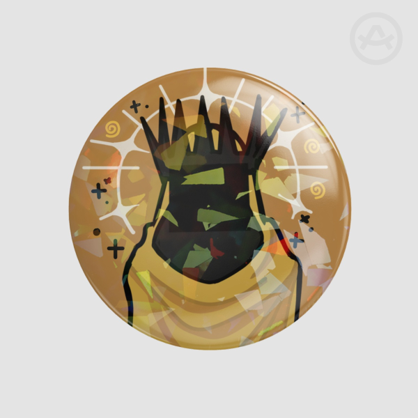 The King in Yellow SFAWTDE 58 mm Minecraft ARG Button Pin