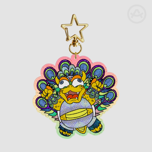 CARNIVALE Kuppa Peet Glitter Acrylic Keychain