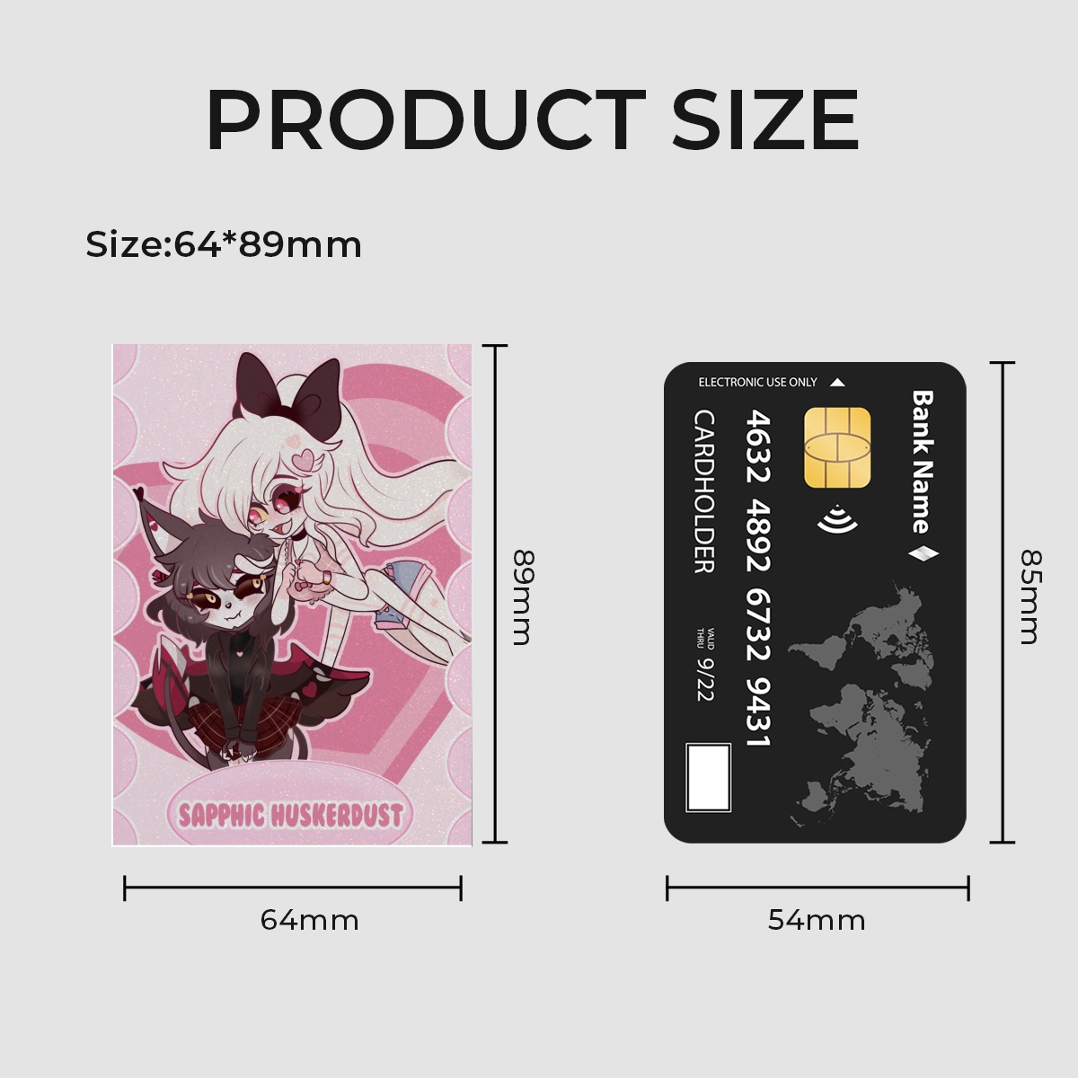 Huskerdust sapphic Card - Hazbin hotel fancard by ArtByMartuca