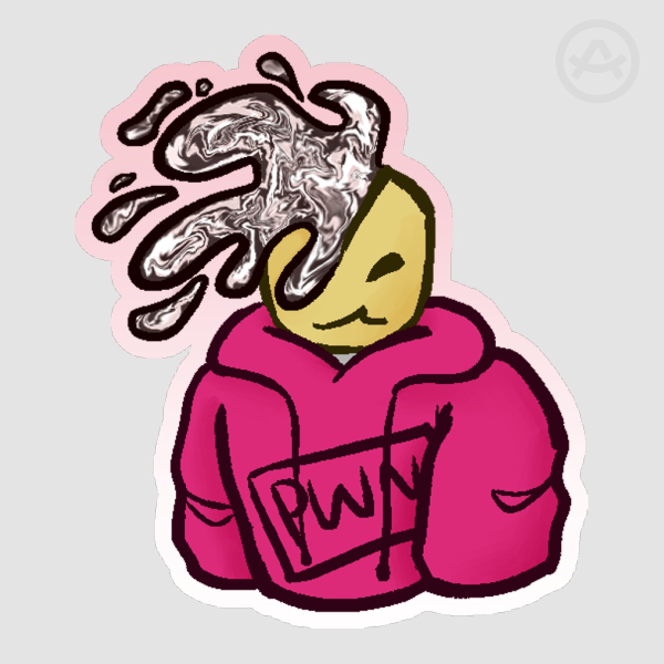 Andrew || Bad Things Matte Die Cut Sticker