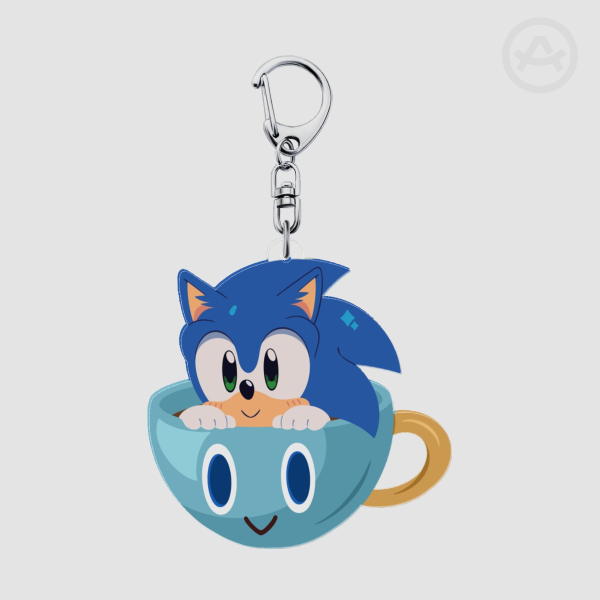 Full Bleed Sonic Cup Keychain