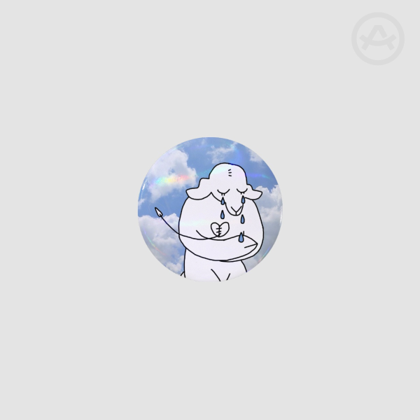 Grief - Original Art Button Pin