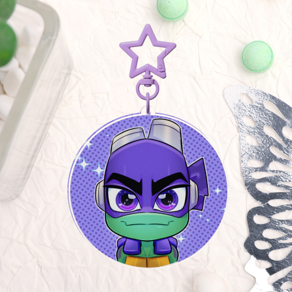 Rise Donatello Clear Acrylic Keychains