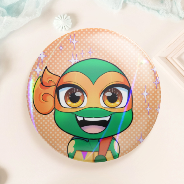 Rise Mikey Round Badges (Button Pins)
