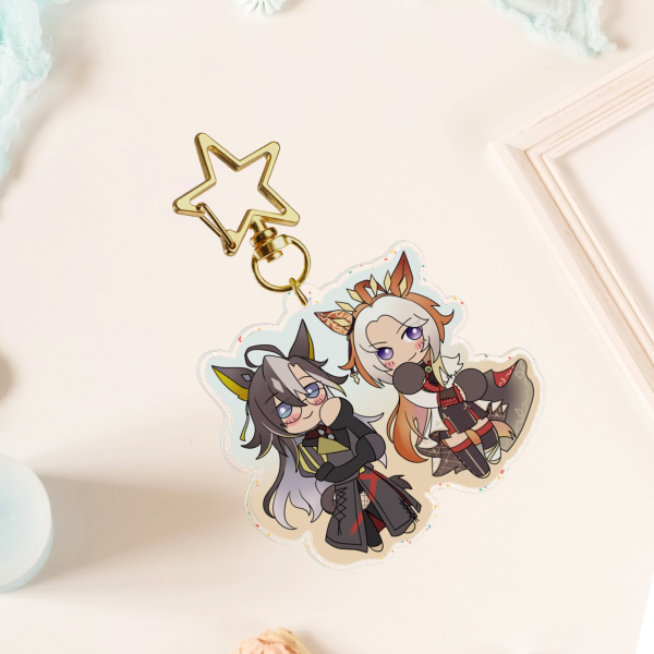 Glitter Acrylic Keychains: Orfevre and Dream Journey