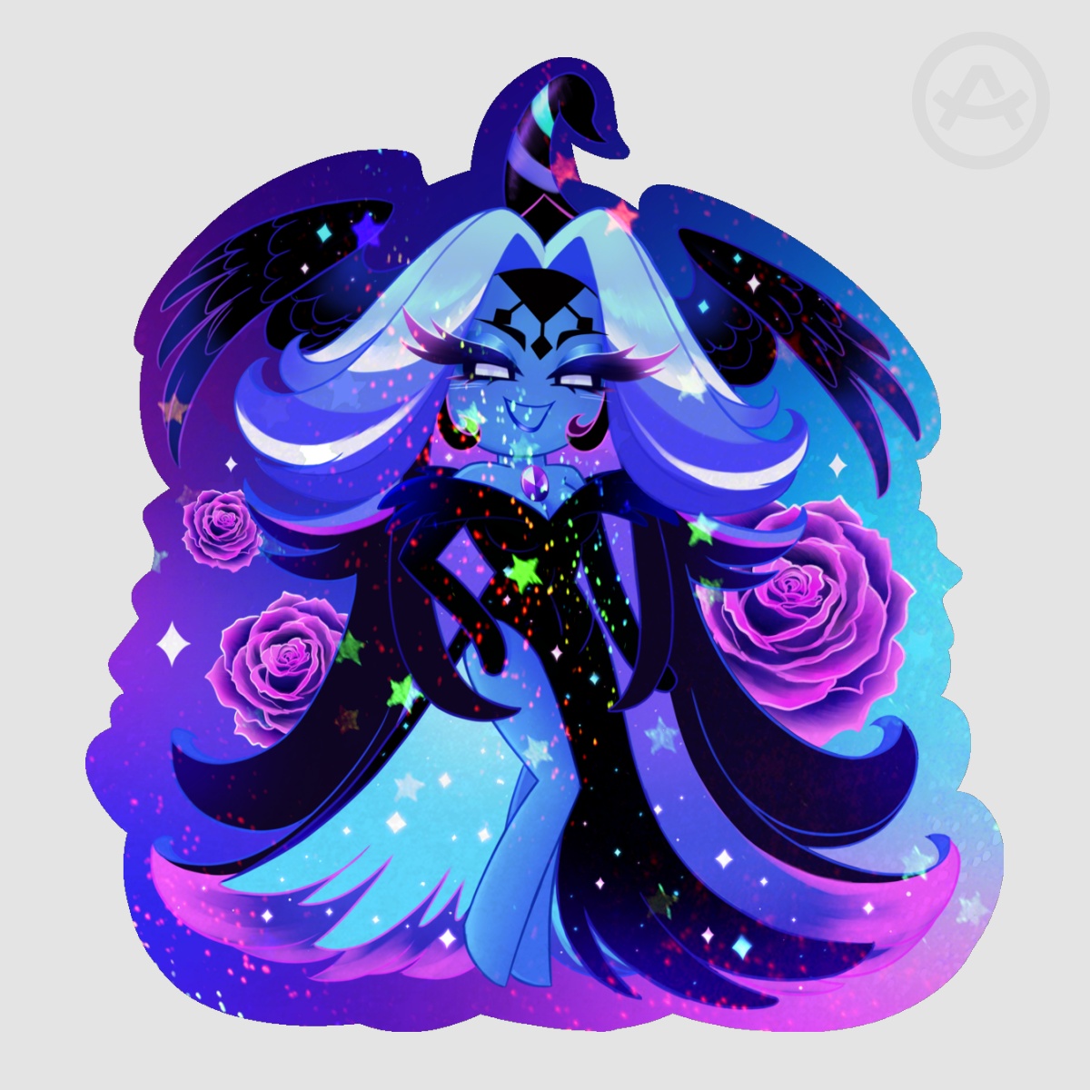 Black sugar swan sticker