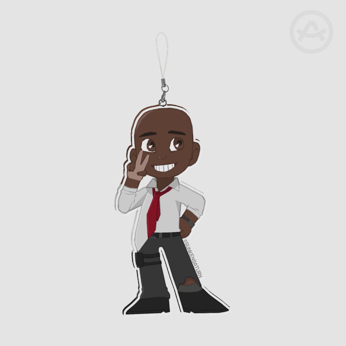 L4D Louis Chibi Large Keychain