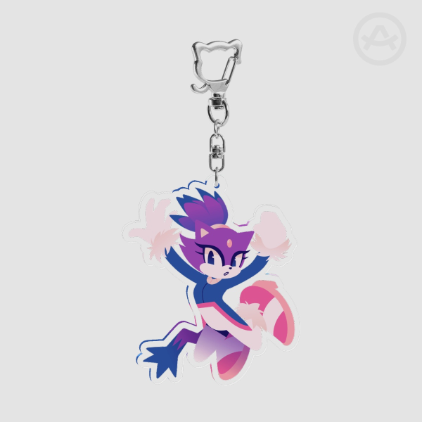 Blaze the Cat Acrylic Keychain